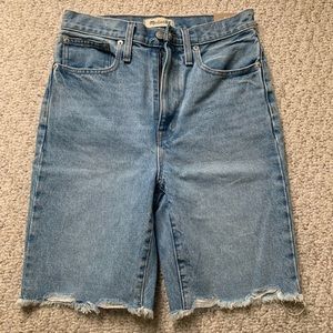 Madewell high rise denim shorts